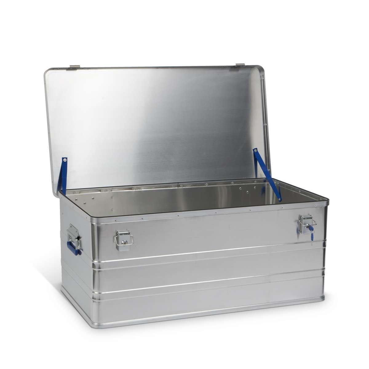 Basic Alubox mit 142l Volumen, mit Deckel und Verschluss und zwei